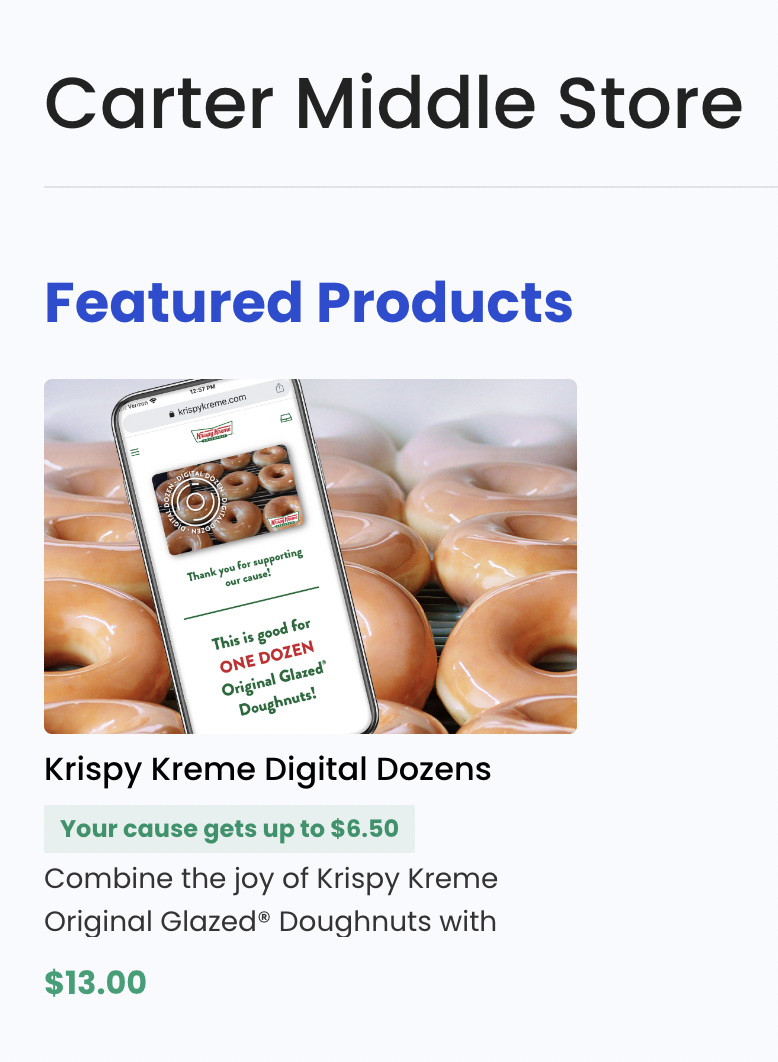  Click the link to buy delicious Krispy Kreme and support our school!